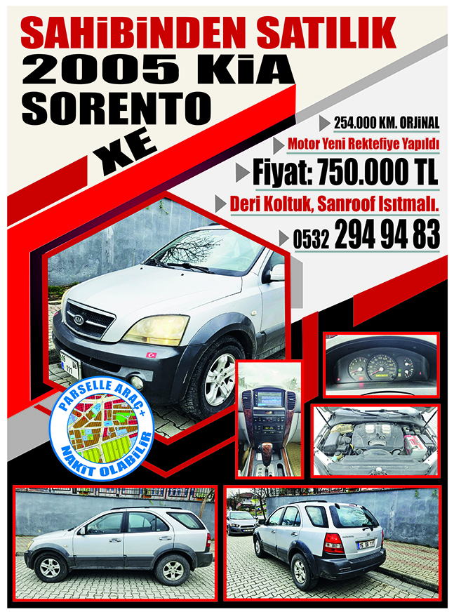 habersizcanciger SAHİBİNDEN SATILIK, KİA SORENTO XE